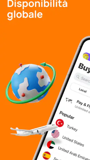 Yesim: eSIM Internet Viaggi screenshot 1