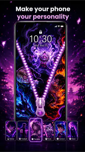 Zipper Lock Screen Customizer screenshot 7