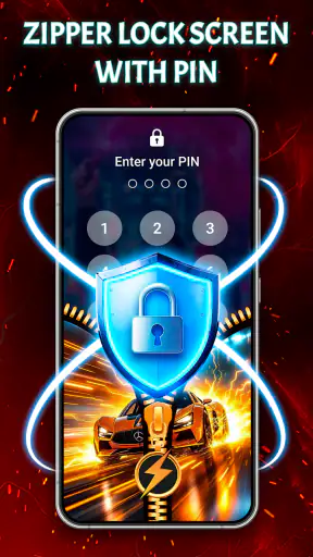 Zipper Lock Screen, Wallpapers screenshot 3