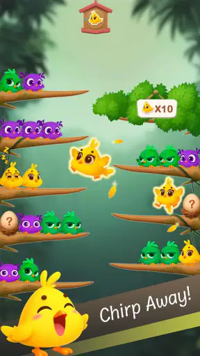 Chirpy Sort: Bird Color Puzzle screenshot 10
