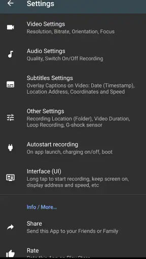 Droid Dashcam DVR screenshot 5
