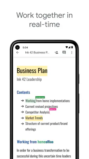 Google ドキュメント screenshot 1