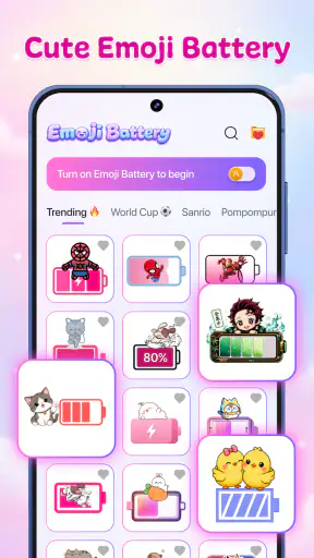 IconBatt: Emoji Battery Style screenshot 1