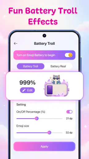 IconBatt: Emoji Battery Style screenshot 3