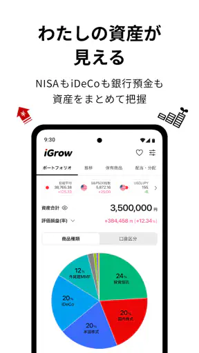 iGrow - 楽天証券の資産づくりアプリ screenshot 10