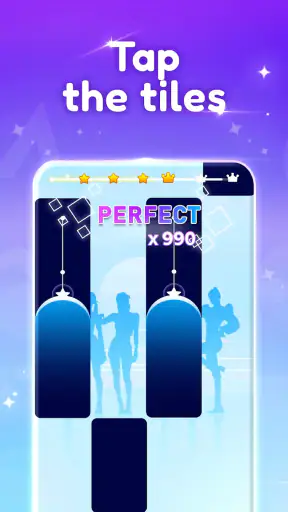 k-pop 音ゲー: ピアノタイル & リズムゲーム screenshot 3