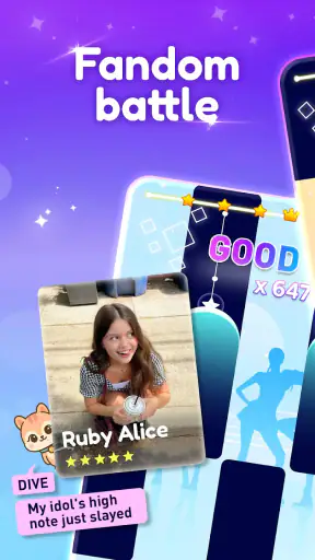 k-pop 音ゲー: ピアノタイル & リズムゲーム screenshot 5