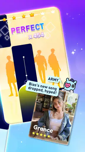 k-pop 音ゲー: ピアノタイル & リズムゲーム screenshot 6