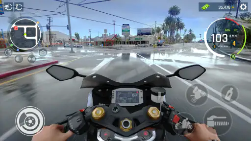 Real Moto Driving Racing World screenshot 9