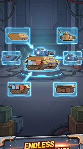 Steelborn: 戦車放置RPG screenshot 6