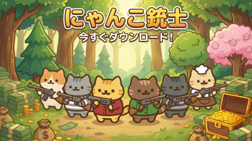 にゃんこ銃士:放置育成RPG screenshot 1