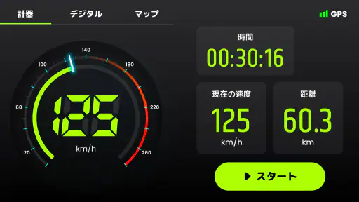 スピードメーター:  GPS 速度計測アプリ & 距離計 screenshot 5