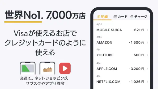 バンドルカード:Visaカードに後払いチャージ!Visa対応 screenshot 4