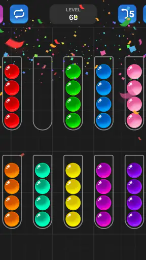 ボール選別 - 脳を鍛える色分けパズル ゲーム screenshot 12