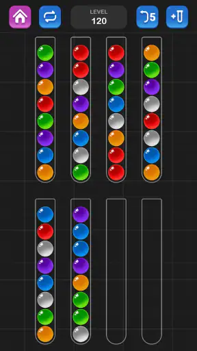 ボール選別 - 脳を鍛える色分けパズル ゲーム screenshot 2
