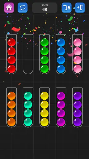 ボール選別 - 脳を鍛える色分けパズル ゲーム screenshot 5