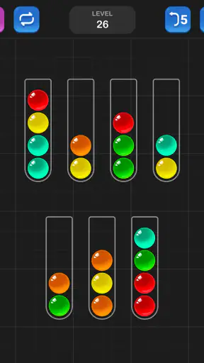 ボール選別 - 脳を鍛える色分けパズル ゲーム screenshot 8