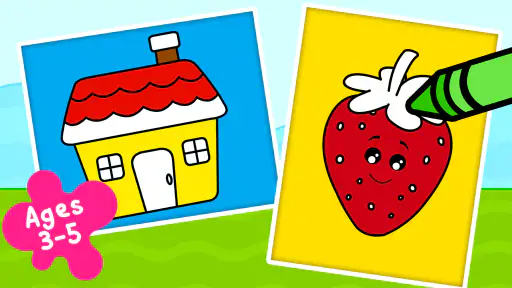 子供用塗り絵 - お絵かき、ぬり絵、子供用 塗り絵ゲーム screenshot 1
