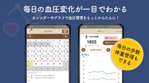 血圧ノート-はじめての血圧管理アプリ- screenshot 4