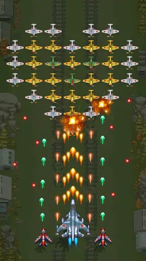 1945 공군: 레트로 오락실 슈팅 게임 screenshot 1