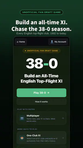 38-0: Football Draft screenshot 1