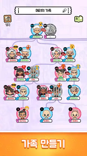 Family Go! - 대를 잇는 인생 시뮬레이션 screenshot 1