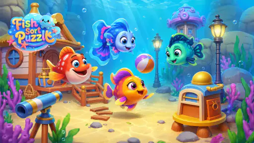 Fish Sort Puzzle: 퍼즐 게임 screenshot 7