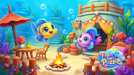 Fish Sort Puzzle: 퍼즐 게임 screenshot 8