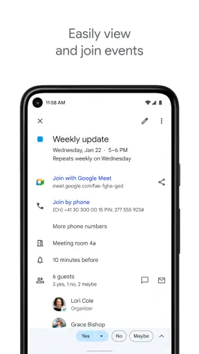 Google Calendar screenshot 3