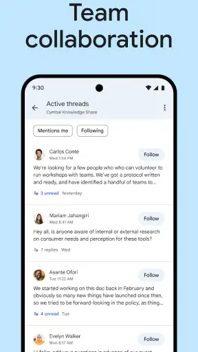Google Chat screenshot 3