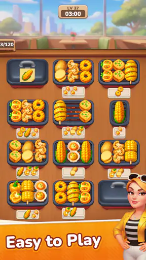 Grill Master: 음식 정렬 퍼즐 screenshot 11