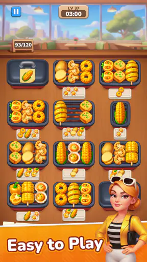 Grill Master: 음식 정렬 퍼즐 screenshot 3