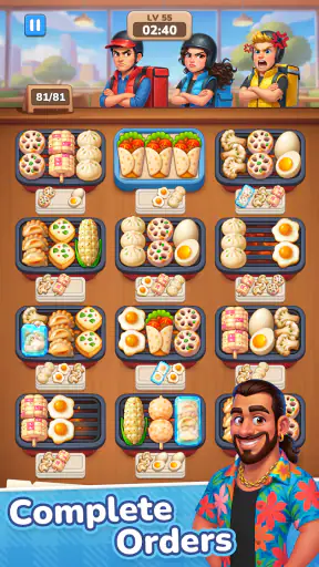 Grill Master: 음식 정렬 퍼즐 screenshot 5