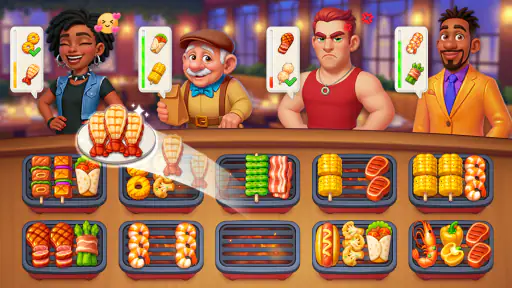 Grill Master: 음식 정렬 퍼즐 screenshot 8