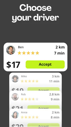 inDrive. Rides with fair fares screenshot 3