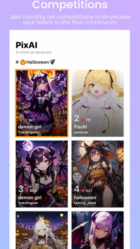 PixAI: AI 애니메 아트 제너레이터 screenshot 8