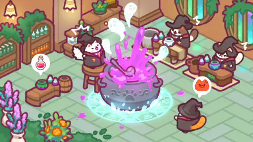 고양이 마법학교 : 신비하고 귀여운 타이쿤 screenshot 12