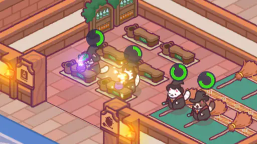 고양이 마법학교 : 신비하고 귀여운 타이쿤 screenshot 3