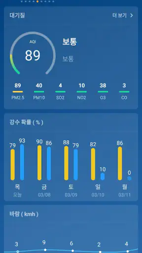 날씨 - 가장 정확한 날씨 앱 screenshot 4