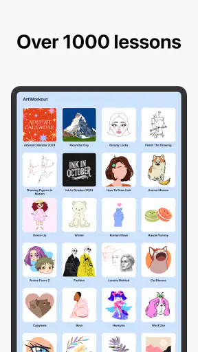 드로잉 앱, 색칠 & 스케치북・ArtWorkout screenshot 10