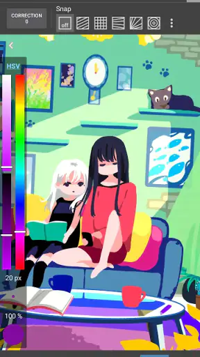 메디방페인트:일러스트, 만화, 아트 그림 그리기 앱 screenshot 3