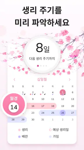 생리 달력 - 생리 주기 관리 screenshot 10
