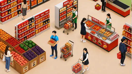 슈퍼마켓 스토리 3D screenshot 1