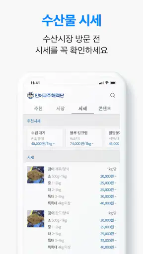 인어교주해적단 - 전국 수산시장 당일시세, 수산물 정보 screenshot 3