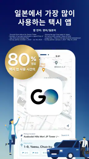 일본현지 택시 앱 GO screenshot 1