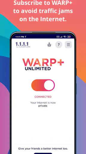 1.1.1.1 + WARP: Safer Internet screenshot 3