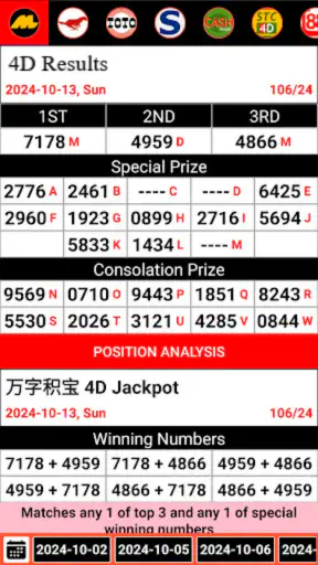 4D Lotto Results MY & SG screenshot 8