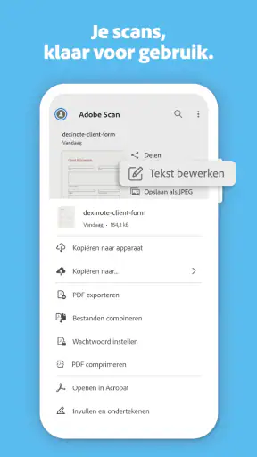 Adobe Scan: PDF- & OCR-scanner screenshot 4