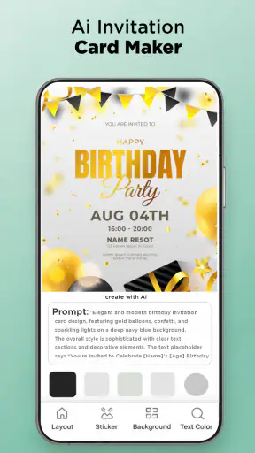 Birthday Invitation Card Maker screenshot 10