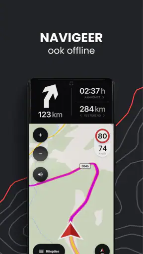 calimoto: Motorfiets navigatie screenshot 2